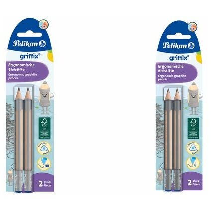 Pelikan Bleistift griffix, Hrtegrad: HB, Blisterkarte