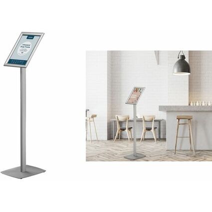 EUROPEL Infostnder mit Klapprahmen Premium, DIN A3, silber