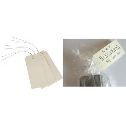 AVERY Gepckanhnger, 120 x 60 mm, neutral, mit Draht