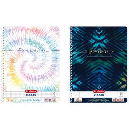 herlitz Collegeblock New Batik "Freedom, DIN A4, liniert