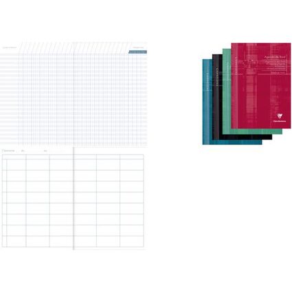 Clairefontaine Agenda de bord non millsim, A4, 144 pages