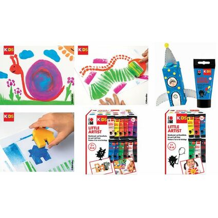 Marabu KiDS Bastelfarbe Little Artist, 36 ml, 12er Set