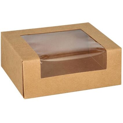 PAPSTAR Sushibox "pure", Mae: 120 x 100 x 45 mm, braun