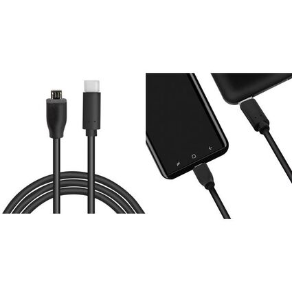 LogiLink USB 2.0 Kabel, USB-C - Micro-USB Stecker, 1,0 m