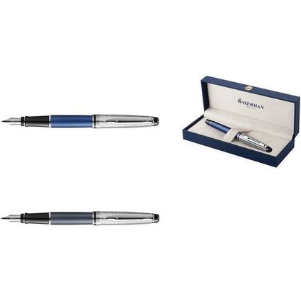 WATERMAN Fllhalter Expert Deluxe, metall - blau C.C.