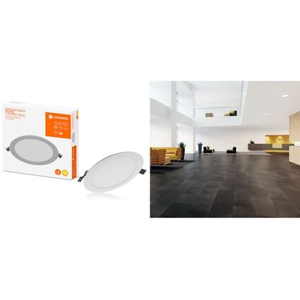 LEDVANCE LED-Einbauleuchte DOWNLIGHT SLIM ALU, 17W, 3000K