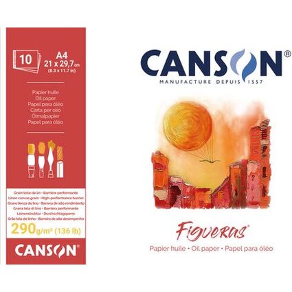 CANSON Zeichenpapierblock "Figueras", 380 x 460 mm, 290 g/qm