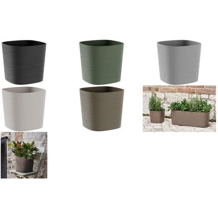 tera Pflanzgef "Capri", Breite: 240 mm, fog grey