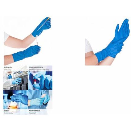 HYGOSTAR Chemikalien-Schutzhandschuh High Risk, blau, XL
