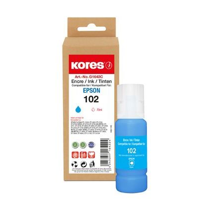 Kores Tintenflasche G1644C ersetzt EPSON 106, cyan