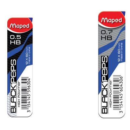 Maped Druckbleistift-Mine BLACK'PEPS, 0,7 mm, im Etui