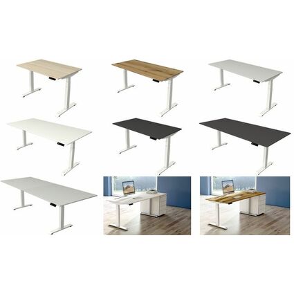 kerkmann Sitz-Steh-Schreibtisch Move 4, (B)1.200 mm, grau