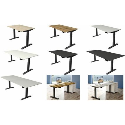 kerkmann Sitz-Steh-Schreibtisch Move 4, (B)1.200 mm, eiche