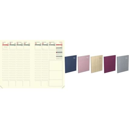 LECAS Agenda semainier "DECO", 210 x 270 mm, 2026, assorti
