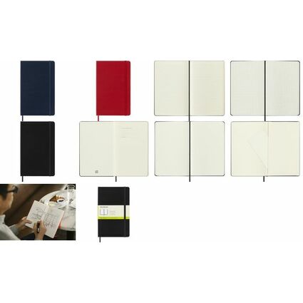 MOLESKINE Notizbuch, L/A5, blanko, Hardcover, blau