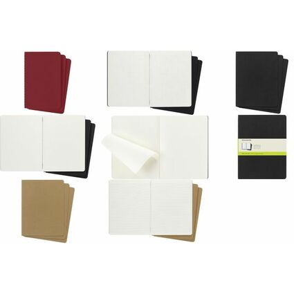 MOLESKINE Notizheft Cahier XL, blanko, Karton, rot