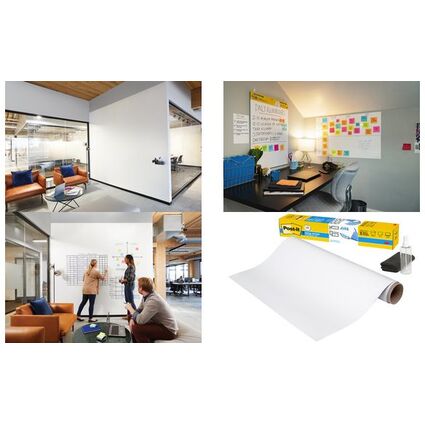 Post-it Whiteboard-Folie Easy Erase, 1.220 x 2.440 mm, Rolle