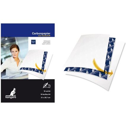 kangaro Durchschreibepapier, DIN A4, 100 Blatt, blau