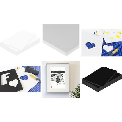 kangaro Foam Board, DIN A4, Strke: 10 mm, schwarz