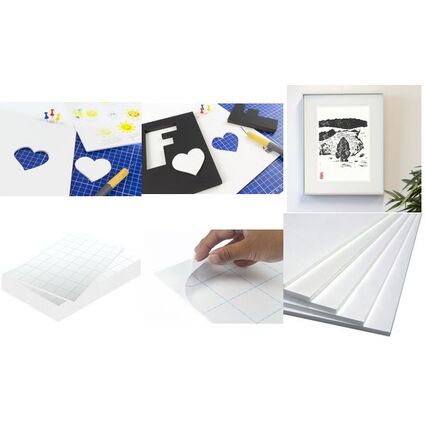 kangaro Foam Board, 700 x 100 mm, selbstklebend, wei