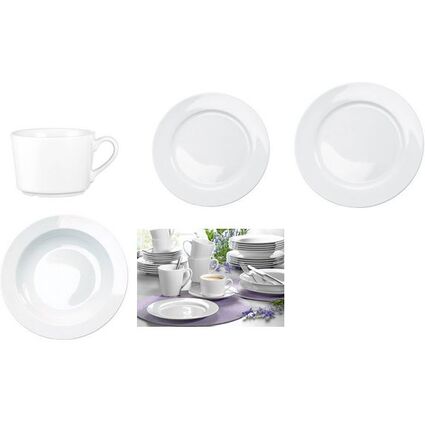 Esmeyer Dessertteller HEIKE, 190 mm, wei, 6er Set
