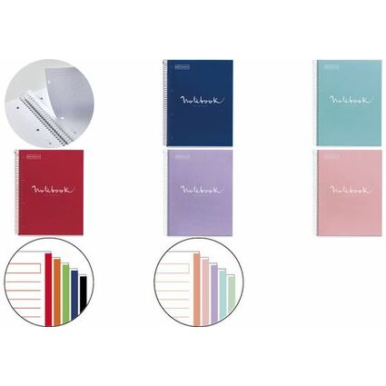 MIQUELRIUS Collegeblock "Notebook EMOTIONS", DIN A4, rosa