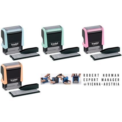 trodat Textstempel-Set Printy 4911 Typomatic, pastell-creme