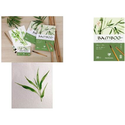Clairefontaine Aquarellblock BAMBOO, DIN A3, 250 g/qm