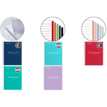 MIQUELRIUS Collegeblock "Notebook EMOTIONS", DIN A4, rot