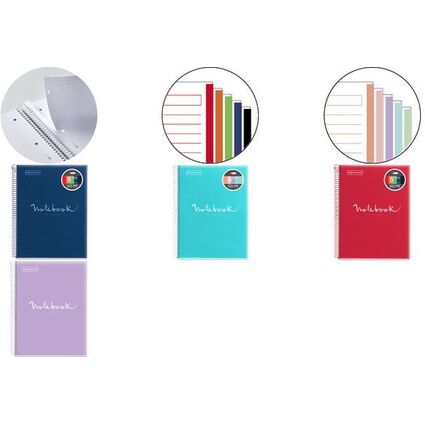 MIQUELRIUS Collegeblock "Notebook EMOTIONS", DIN A5, rot