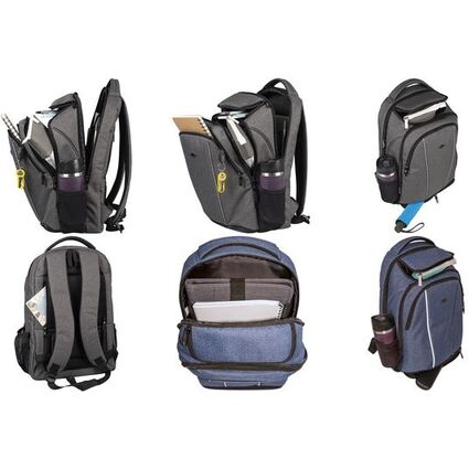 WEDO Notebook-Rucksack College mit Komfortausstattung, grau