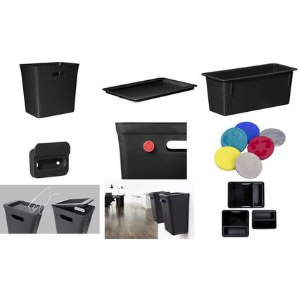 plast team Deckel AVEDORE, fr 20 Liter Mlleimer, schwarz