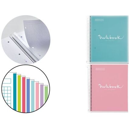 MIQUELRIUS Collegeblock "Notebook EMOTIONS", DIN A5, rosa