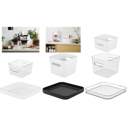 smartstore Aufbewahrungsbox COMPACT SQUARE M, transparent