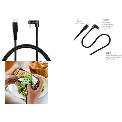 LogiLink USB 2.0 Kabel, USB-C - USB-C Stecker, 2,0 m
