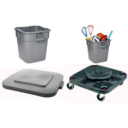 Rubbermaid Transportroller fr Container BRUTE, eckig