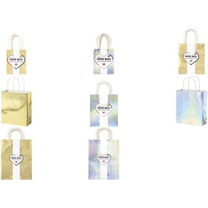 folia Papier-Tragetaschen IRISIEREND GLNZEND, Gre: S
