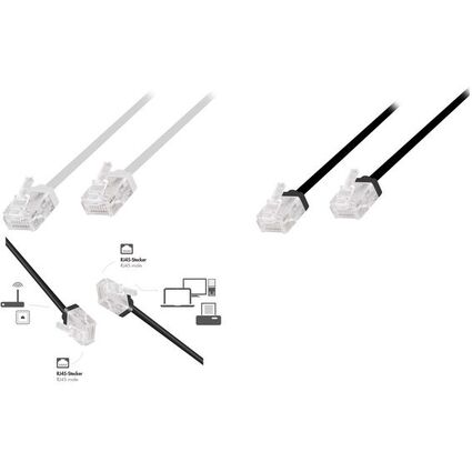 LogiLink Slim High-Flex Patchkabel, Kat. 6A, U/UTP, 1,0 m