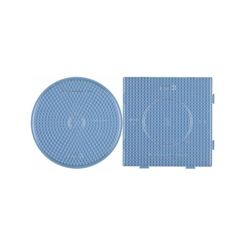 Hama Midi Bügelperlen Stiftplatte transparent 221TR Kreis groß 