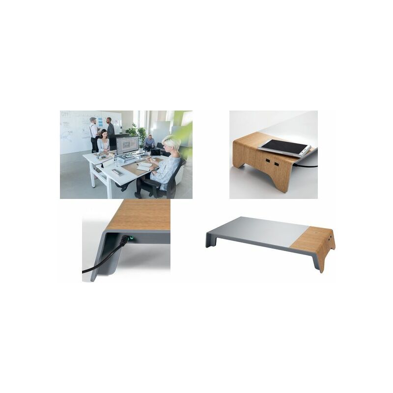 USB und Induktionsladegerät Sigel Monitorständer smartstyle