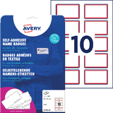 AVERY zweckform Namensetiketten, 80 x 50 mm, rahmen rot