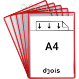 djois by tarifold Hngesichttafel, din A4 hoch, rot