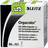 LEITZ ziffernsignal Orgacolor "5", auf Rolle, hellgrn
