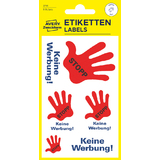 AVERY zweckform Hinweisetiketten "Stop - keine Werbung"