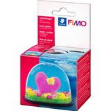 FIMO Schneekugel, oval, Mae: (B)70 x (T)52 x (H)55 mm
