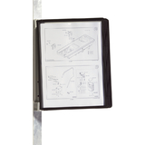 DURABLE sichttafelsystem VARIO magnet wall 5, Set, schwarz