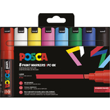 POSCA pigmentmarker PC8K, 8er Etui, farbig sortiert