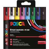 POSCA pigmentmarker PC5M, 8er Etui, Standard