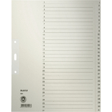 LEITZ Tauenpapier-Register, Zahlen, a4 berbreite, 1-31,grau