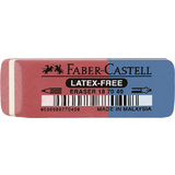 FABER-CASTELL kautschuk-kombi-radierer 7070-40, rot / blau